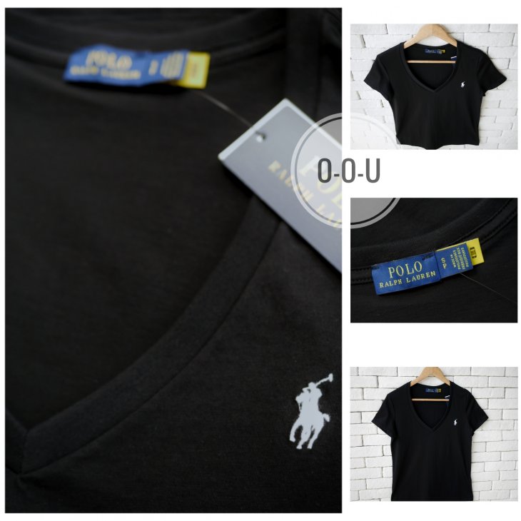 POLO RALPH LAUREN COTTON JERSEY V-NECK TEE