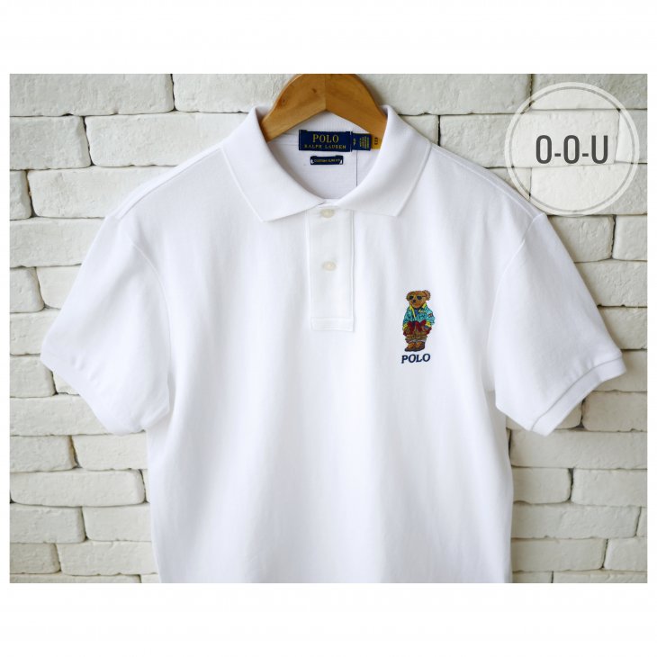 POLO RALPH LAUREN CUSTOM SLIM FIT POLO BEAR POLO SHIRT