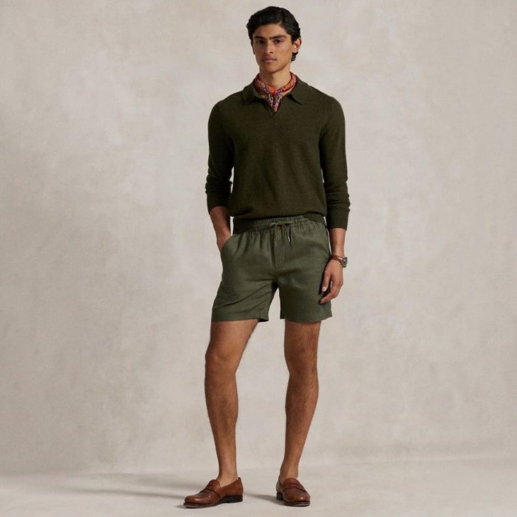 POLO RALPH LAUREN 6-INCH POLO PREPSTER LINEN SHORT