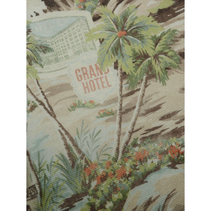 POLO RALPH LAUREN CLASSIC FIT BEACH-PRINT MESH POLO SHIRT