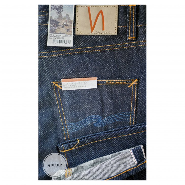 NUDIE JEANS STEADY EDDIE DRY RUSTIC SELVAGE