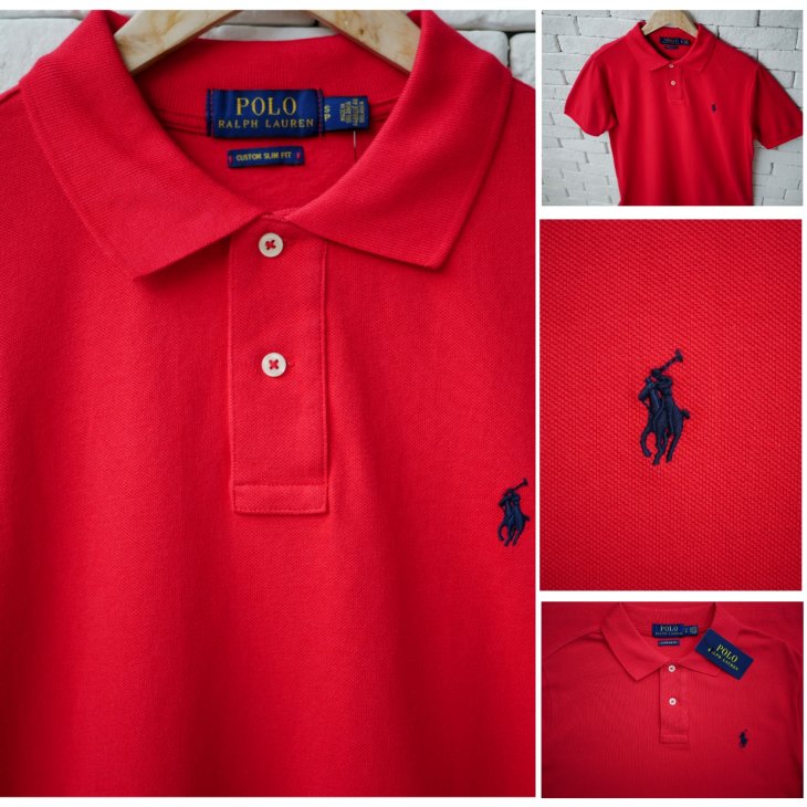 POLO RALPH LAUREN CUSTOM SLIM FIT POLO SHIRT