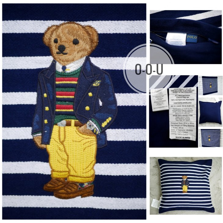 POLO RALPH LAUREN POLO BEAR THROW PILLOW
