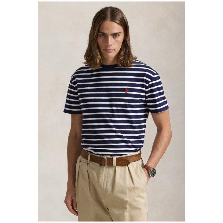 POLO RALPH LAUREN STRIPED JERSEY T-SHIRT