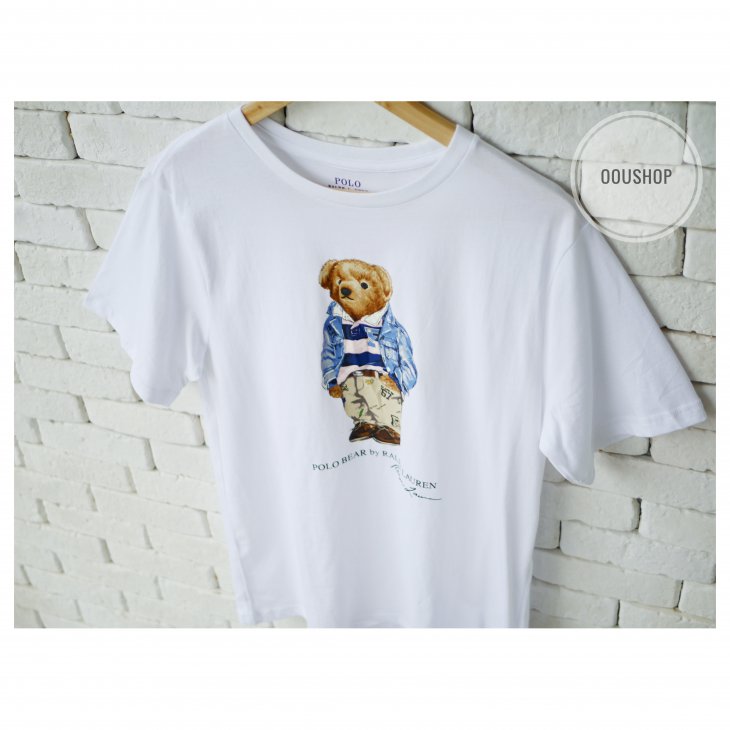 POLO RALPH LAUREN POLO BEAR BOYS COTTON JERSEY TEE