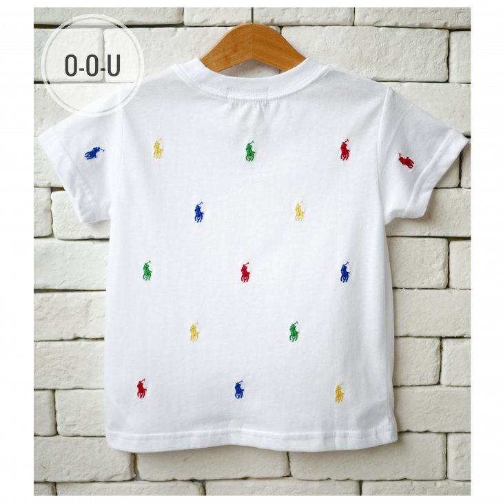 POLO RALPH LAUREN KIDS ALL-OVER POLO PONY T-SHIRT
