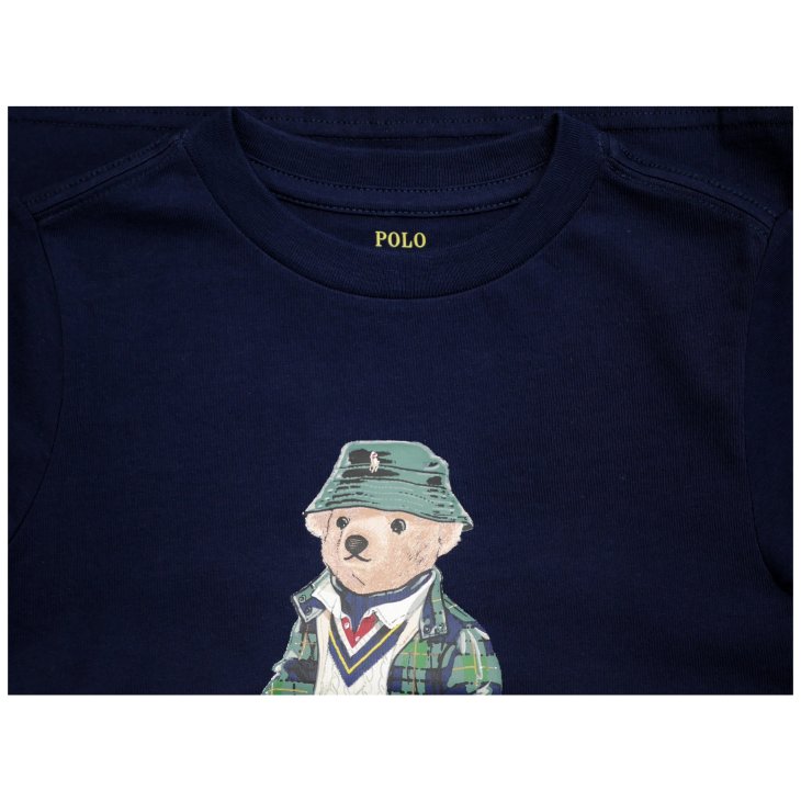 POLO RALPH LAUREN POLO BEAR KIDS COTTON JERSEY TEE