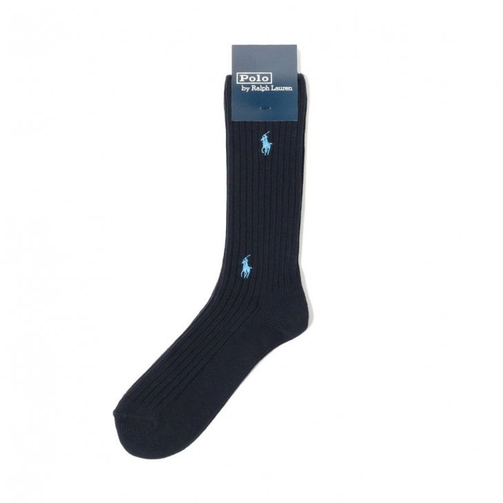 POLO RALPH LAUREN X BEAMS DOUBLE PONY RIB SOX