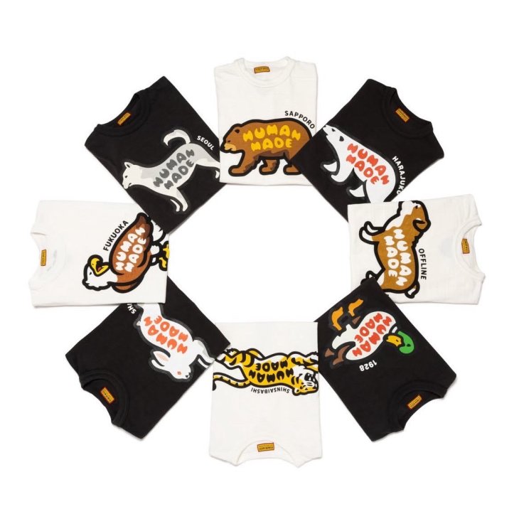 HUMAN MADE SHINSAIBASHI TIGER TEE