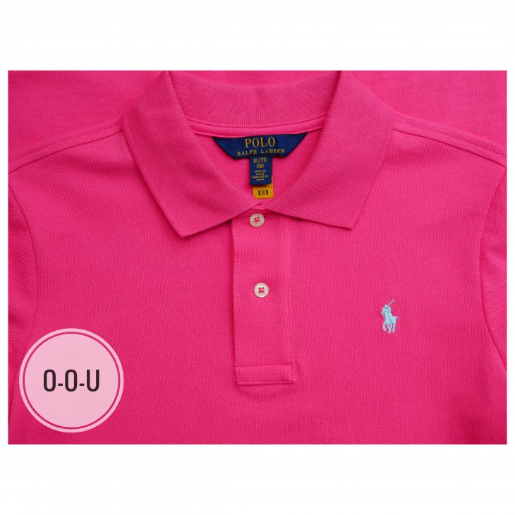 POLO RALPH LAUREN GIRLS COTTON MESH POLO DRESS