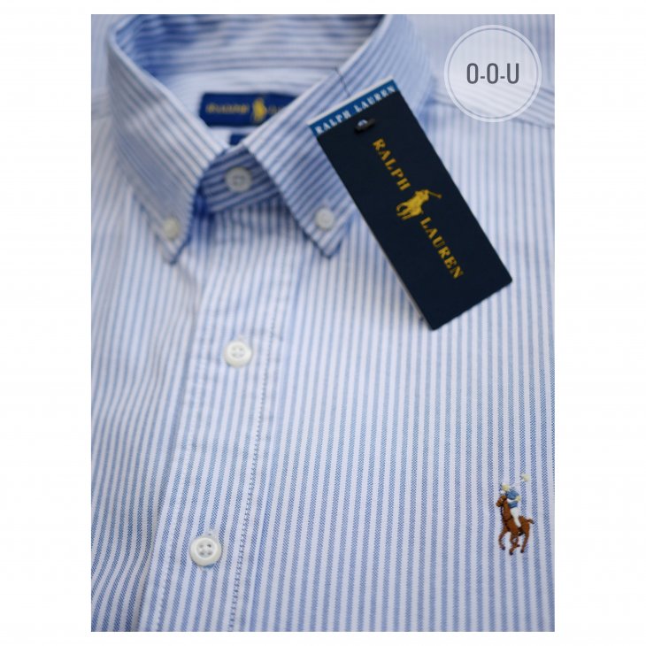 POLO RALPH LAUREN CUSTOM FIT STRIPED OXFORD SHIRT