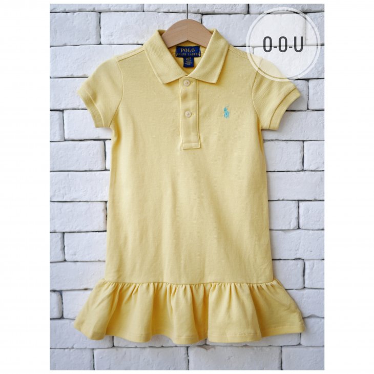 POLO RALPH LAUREN KIDS COTTON MESH POLO DRESS