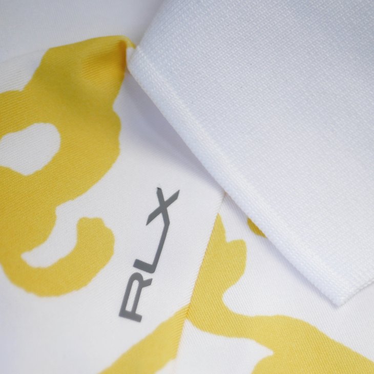 POLO RALPH LAUREN RLX TAILORED FIT FLORAL JERSEY POLO SHIRT