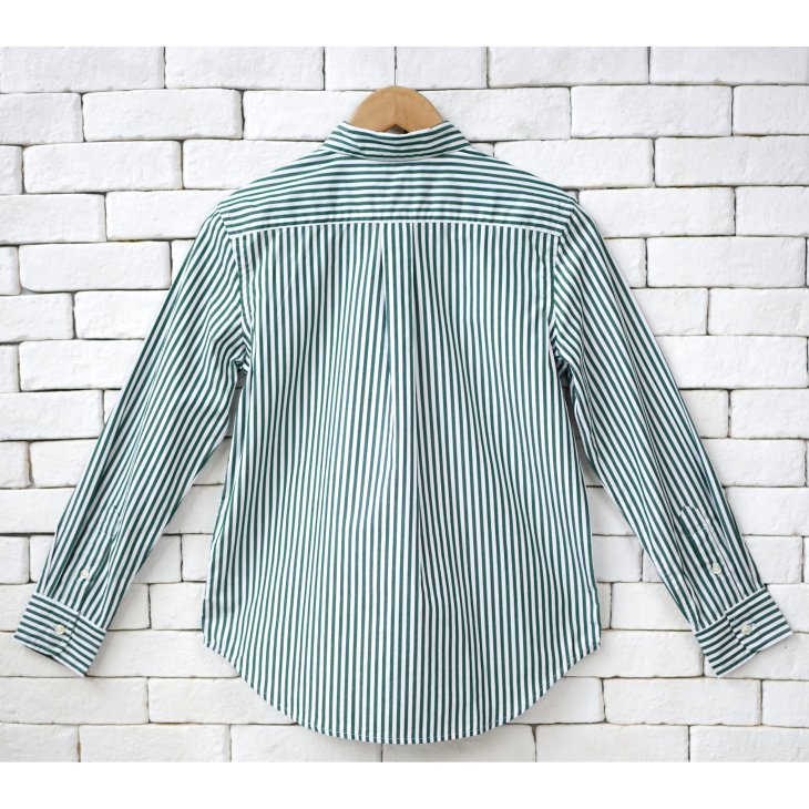 POLO RALPH LAUREN BOYS STRIPED COTTON POPLIN SHIRT
