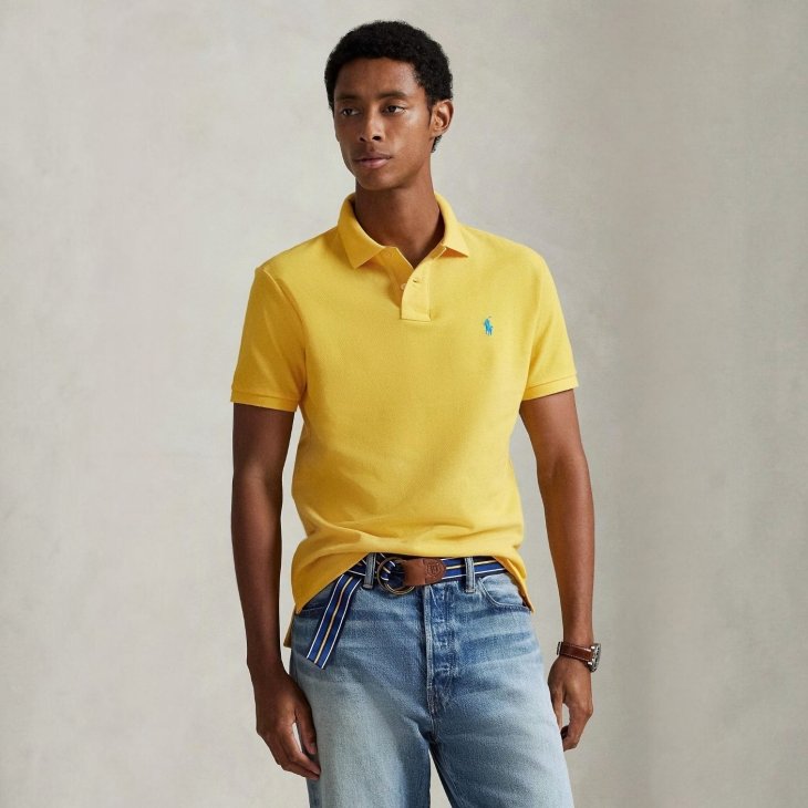POLO RALPH LAUREN CUSTOM SLIM FIT POLO SHIRT