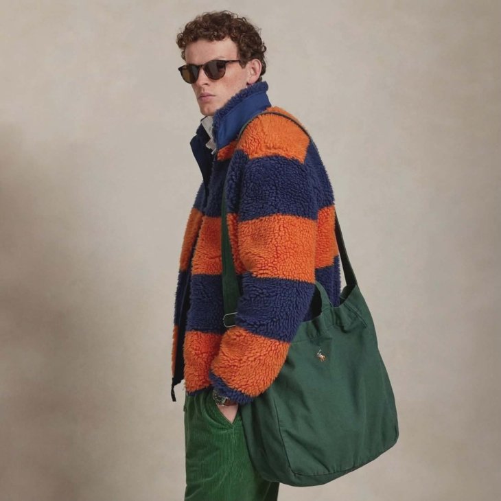 POLO RALPH LAUREN CANVAS SHOPPER TOTE