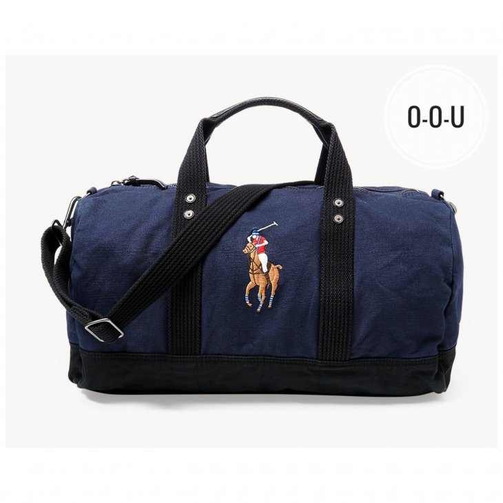 POLO RALPH LAUREN CANVAS BIG PONY DUFFEL BAG