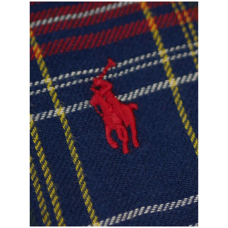 POLO RALPH LAUREN BOYS BUFFALO CHECK DOUBLE FACED COTTON SHIRT