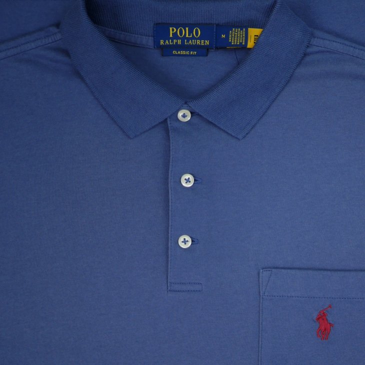 POLO RALPH LAUREN CLASSIC FIT JERSEY POCKET POLO SHIRT