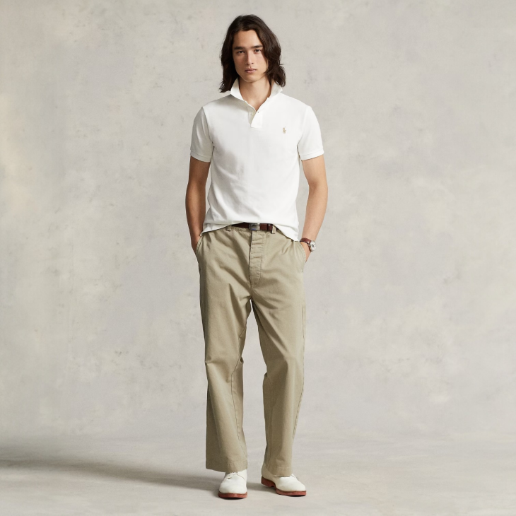 POLO RALPH LAUREN THE EARTH CUSTOM SLIM FIT POLO SHIRT