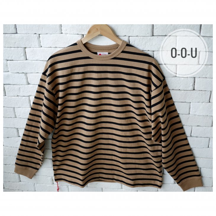 BEAMS JAPAN STRIPED LONG SLEEVE TEE
