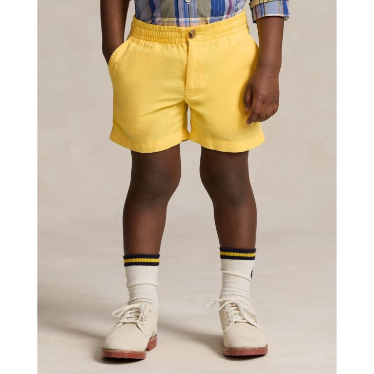 POLO RALPH LAUREN KIDS POLO PREPSTER LINEN COTTON SHORT