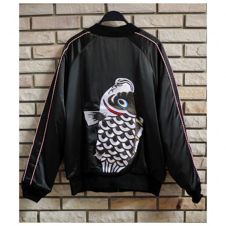 VisVim Embroidered Reversible Satin Souvenir Bomber