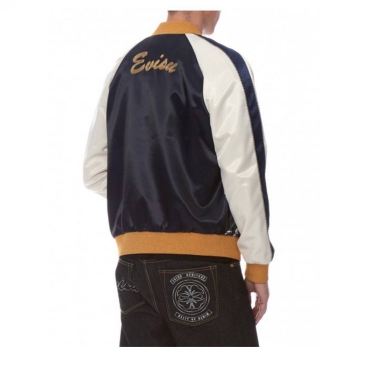 EVISU Bomber Jacket with Baku and Nue Digital Print