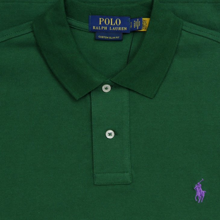 POLO RALPH LAUREN CUSTOM SLIM FIT POLO SHIRT