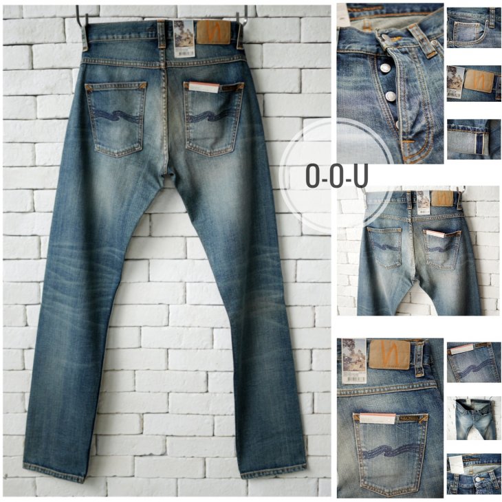 NUDIE JEANS GRIM TIM FREE WORN SELVAGE