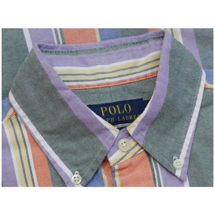 POLO RALPH LAUREN CUSTOM FIT STRIPED OXFORD SHIRT