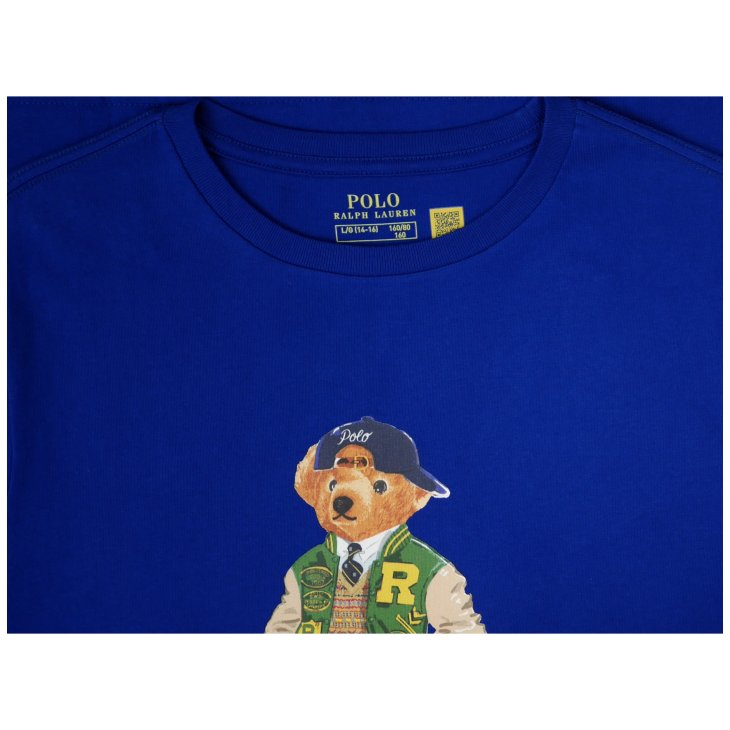 POLO RALPH LAUREN BOYS POLO BEAR COTTON JERSEY T-SHIRT