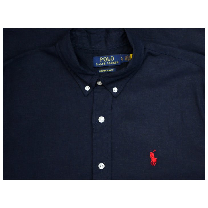POLO RALPH LAUREN CUSTOM SLIM FIT LINEN SHIRT