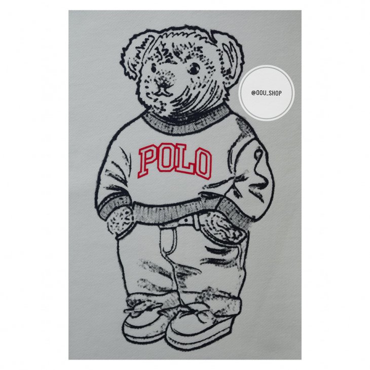 POLO RALPH LAUREN POLO BEAR COTTON SWEATSHIRT