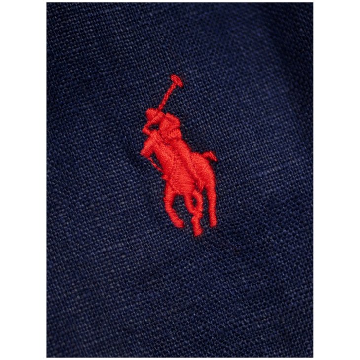 POLO RALPH LAUREN LINEN SHORT SLEEVE SHIRTDRESS