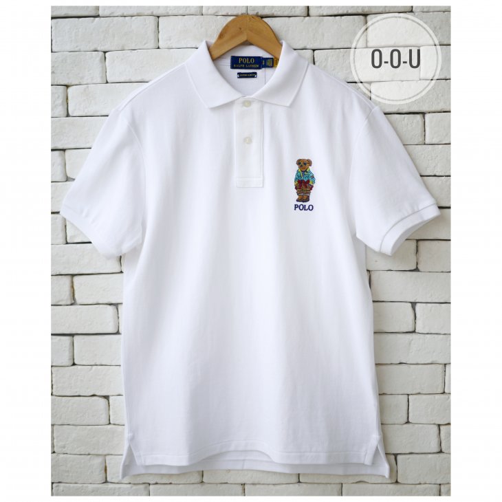 POLO RALPH LAUREN CUSTOM SLIM FIT POLO BEAR POLO SHIRT