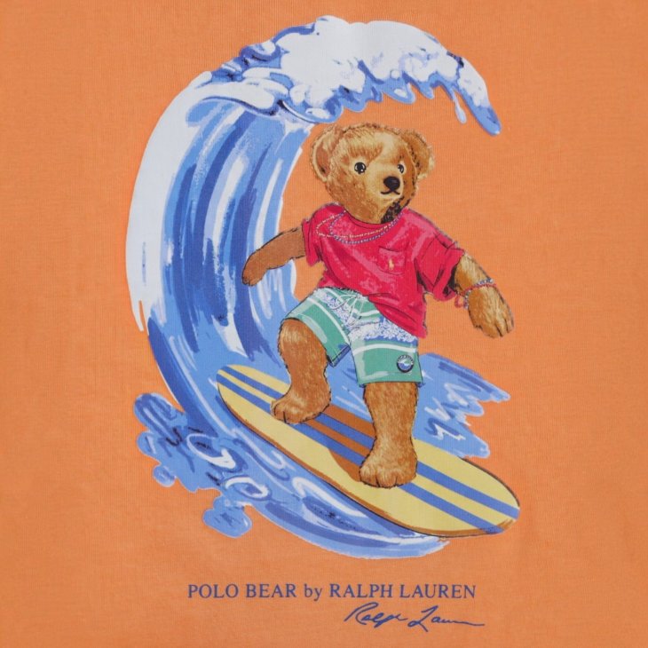 POLO RALPH LAUREN BOYS POLO BEAR COTTON JERSEY TEE