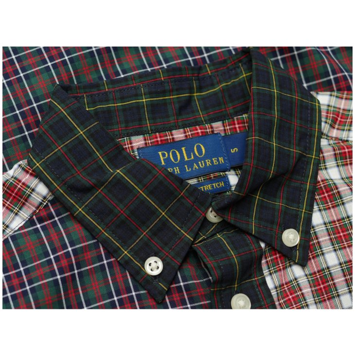 POLO RALPH LAUREN KIDS PLAID COTTON POPLIN FUN SHIRT