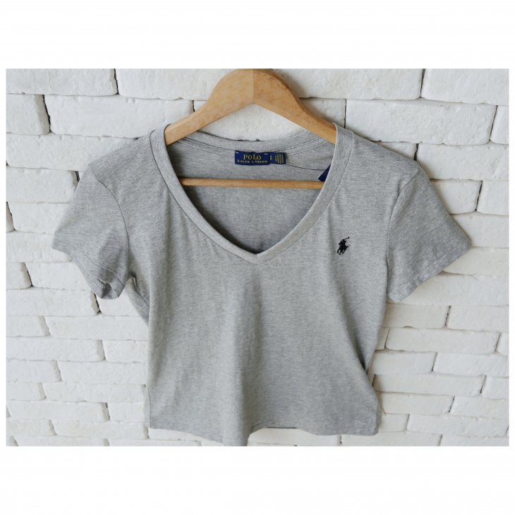 POLO RALPH LAUREN COTTON JERSEY V-NECK TEE