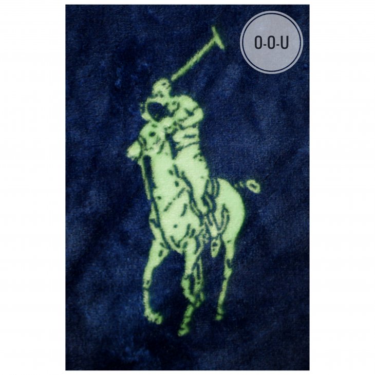 POLO RALPH LAUREN ALL OVER PONY THROW BLANKET