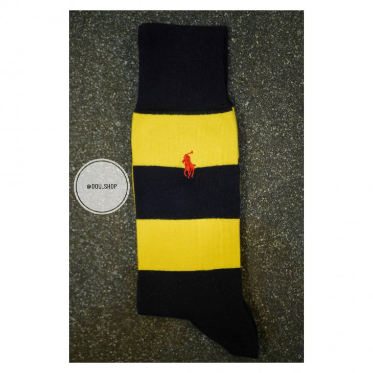 POLO RALPH LAUREN STRIPED DRESS SOCK