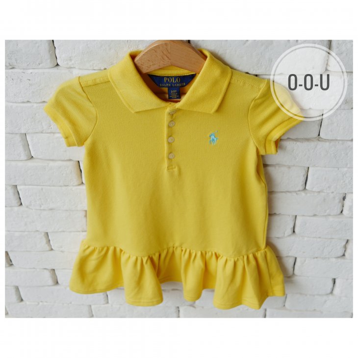 POLO RALPH LAUREN KIDS COTTON MESH POLO DRESS