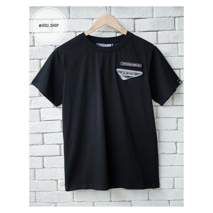 EVISU MULTI BADGES T-SHIRT