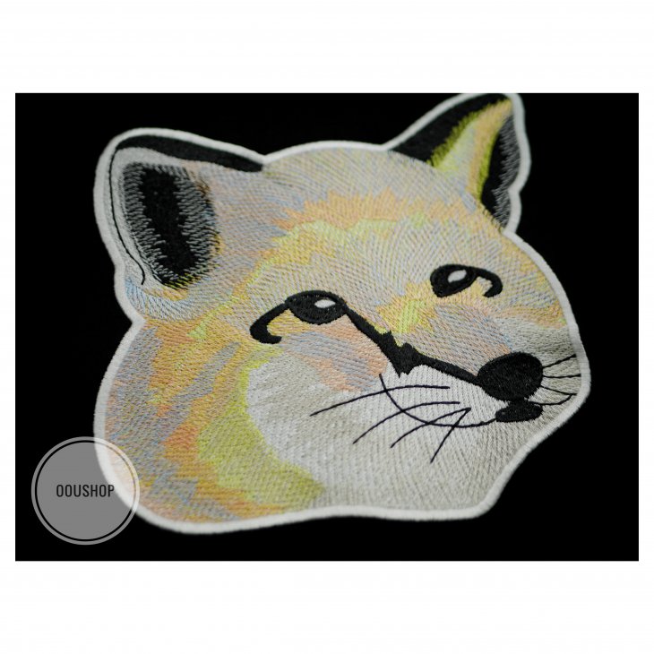 MAISON KITSUNE TEE-SHIRT PASTEL FOX HEAD EMBROIDERY