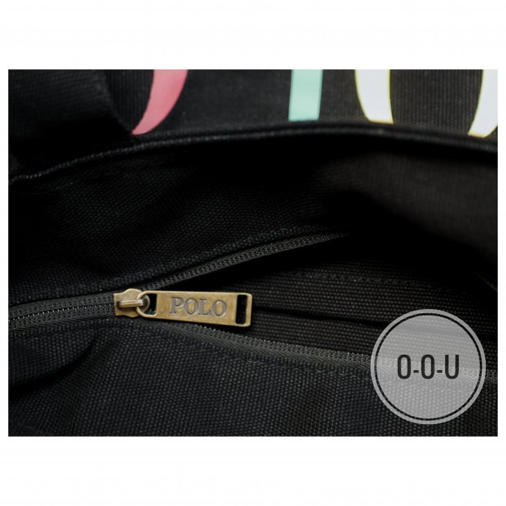 POLO RALPH LAUREN LOGO COTTON CAVAS TOTE