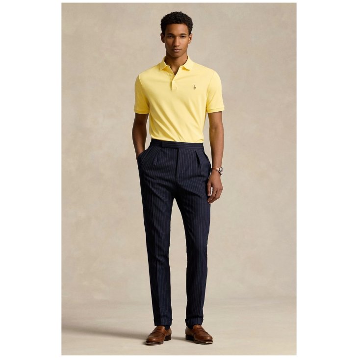 POLO RALPH LAUREN CUSTOM SLIM FIT SOFT COTTON POLO SHIRT
