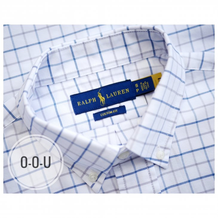 POLO RALPH LAUREN CUSTOM FIT CHECKED OXFORD SHIRT