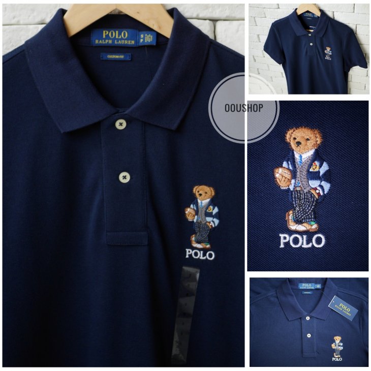 POLO RALPH LAUREN CUSTOM FIT BEAR POLO SHIRT