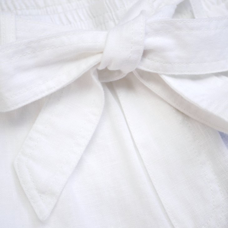 POLO RALPH LAUREN WOMEN BELTED LINEN SHORT