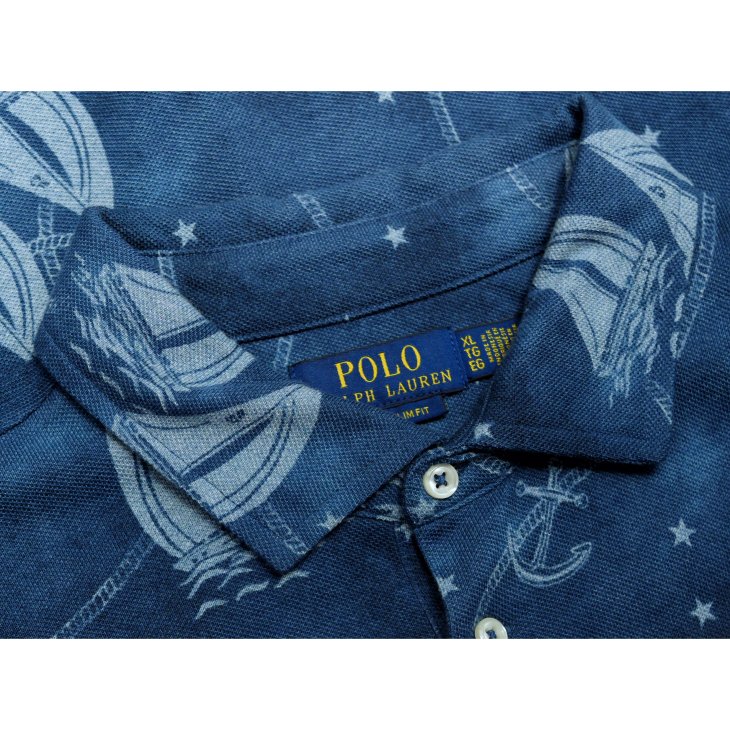 POLO RALPH LAUREN PRINTED MESH POLO SHIRT